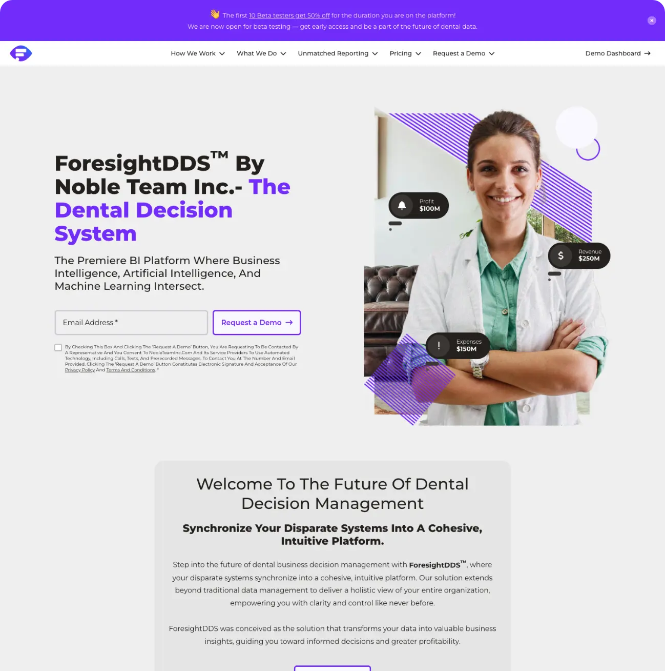 Descktop View of ForesightDDS.com